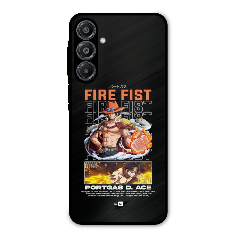 Fire Fist Ace Metal Back Case for Galaxy A16 5G