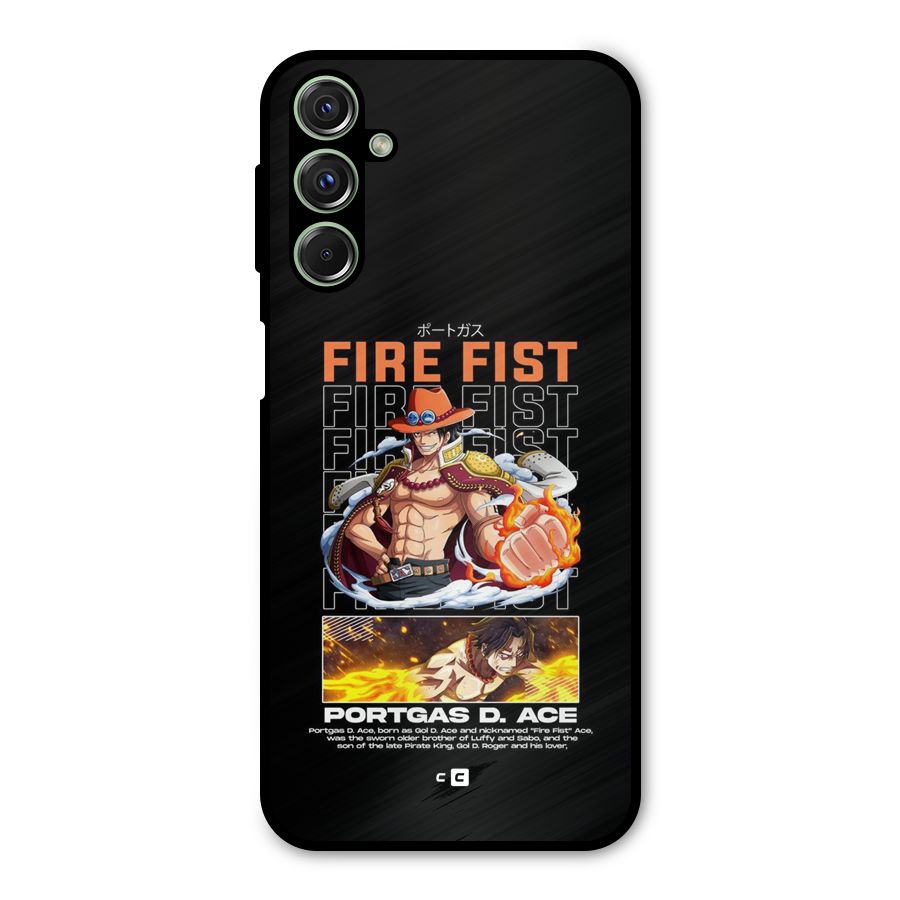 Fire Fist Ace Metal Back Case for Galaxy F34