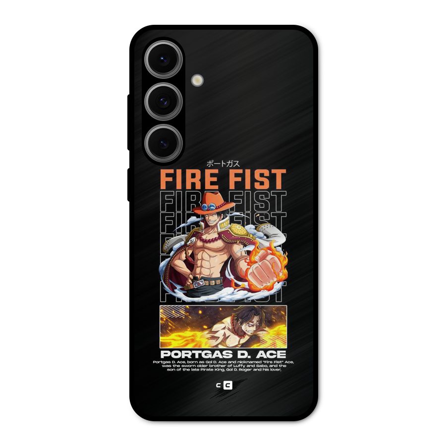 Fire Fist Ace Metal Back Case for Galaxy S24 FE
