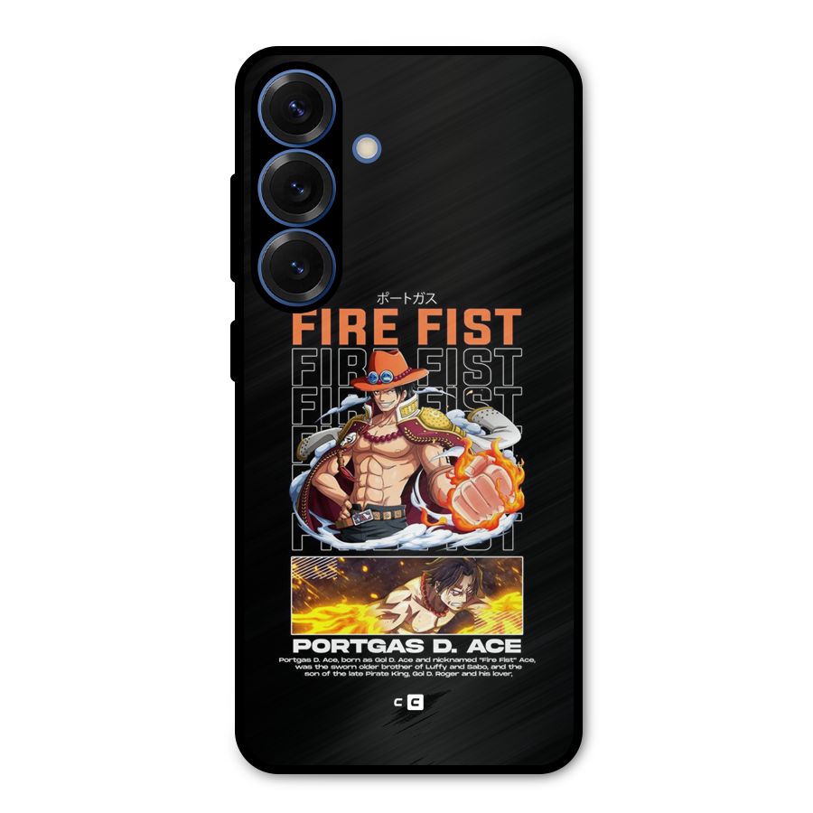 Fire Fist Ace Metal Back Case for Galaxy S25