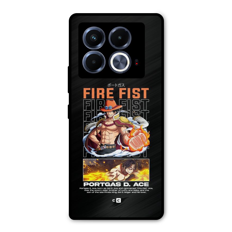 Fire Fist Ace Metal Back Case for Infinix Note 40 5G