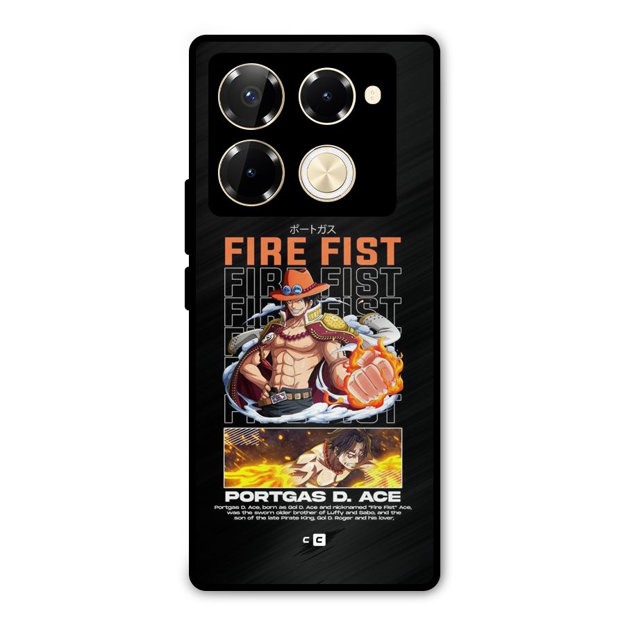 Fire Fist Ace Metal Back Case for Infinix Note 40 Pro