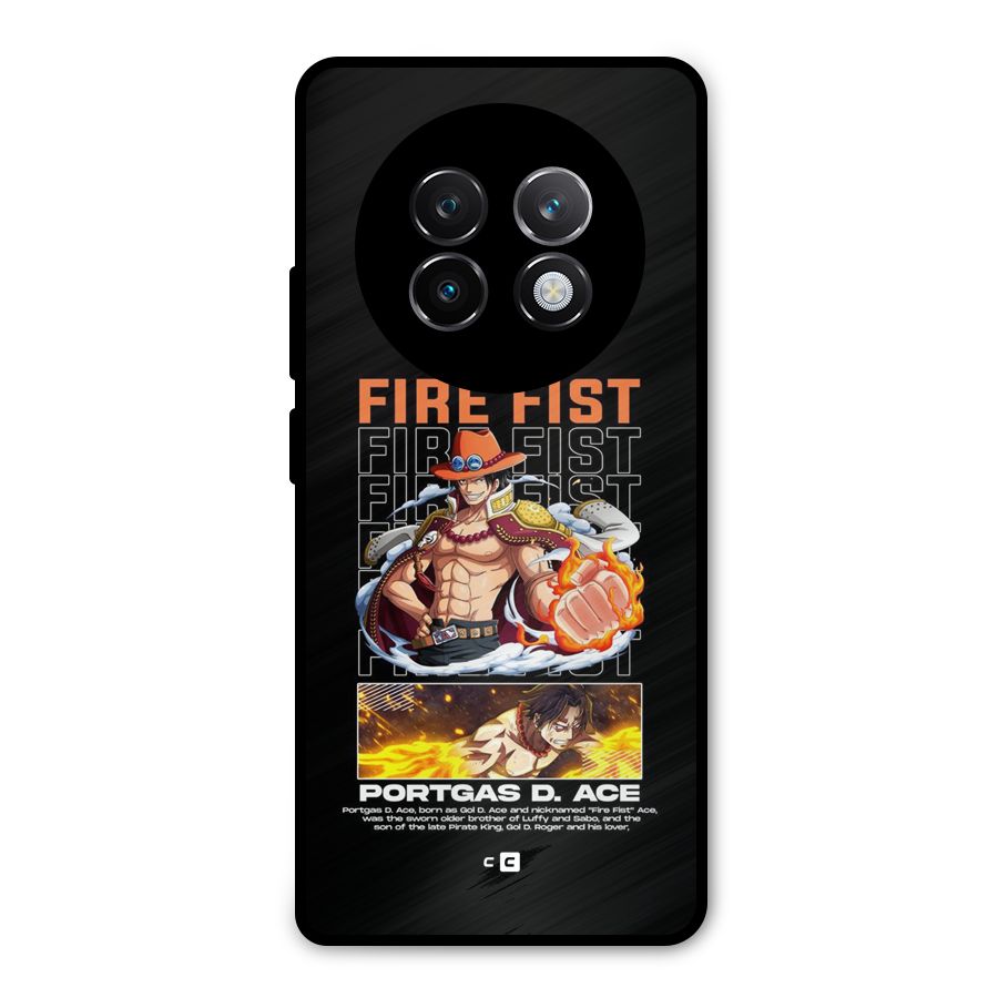 Fire Fist Ace Metal Back Case for Realme 13 Plus