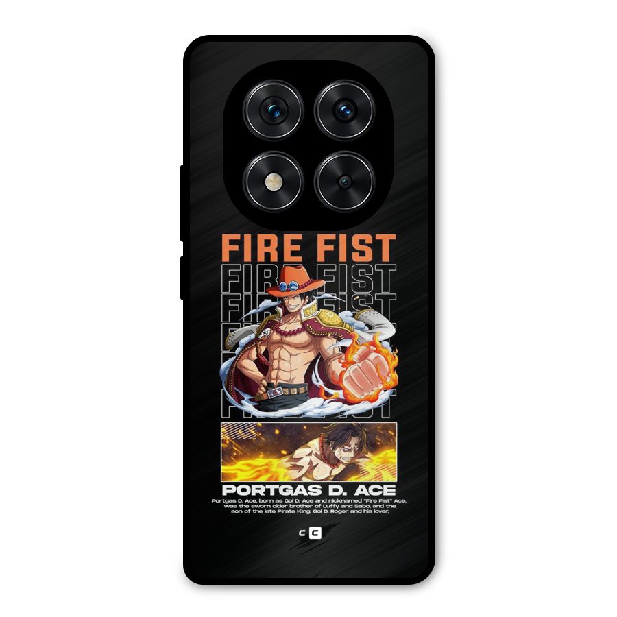 Fire Fist Ace Metal Back Case for Redmi Note 14 Pro 5G