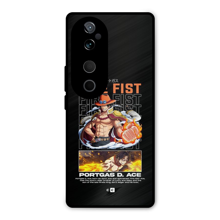Fire Fist Ace Metal Back Case for Vivo T3 Ultra