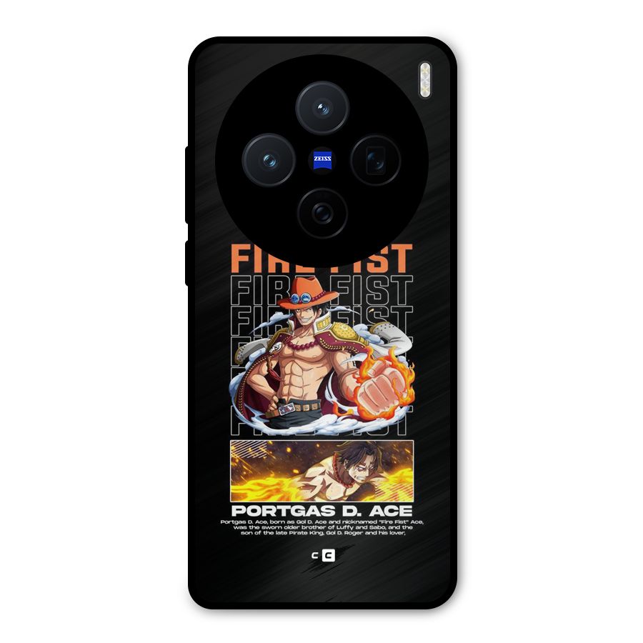 Fire Fist Ace Metal Back Case for Vivo X200