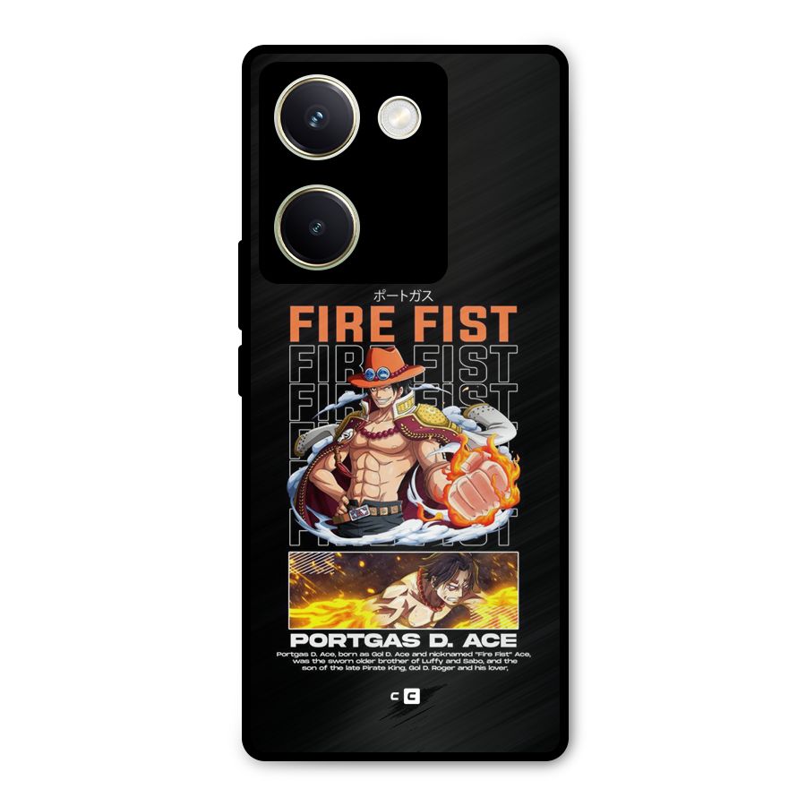 Fire Fist Ace Metal Back Case for Vivo Y200 Pro