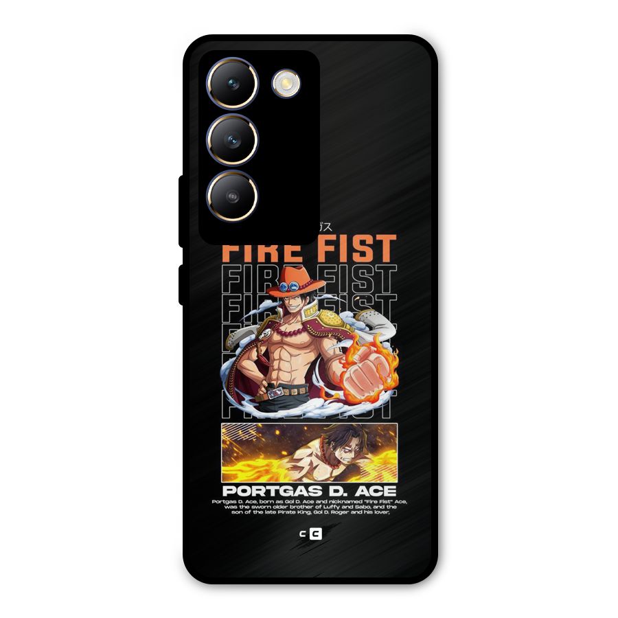 Fire Fist Ace Metal Back Case for Vivo Y200e