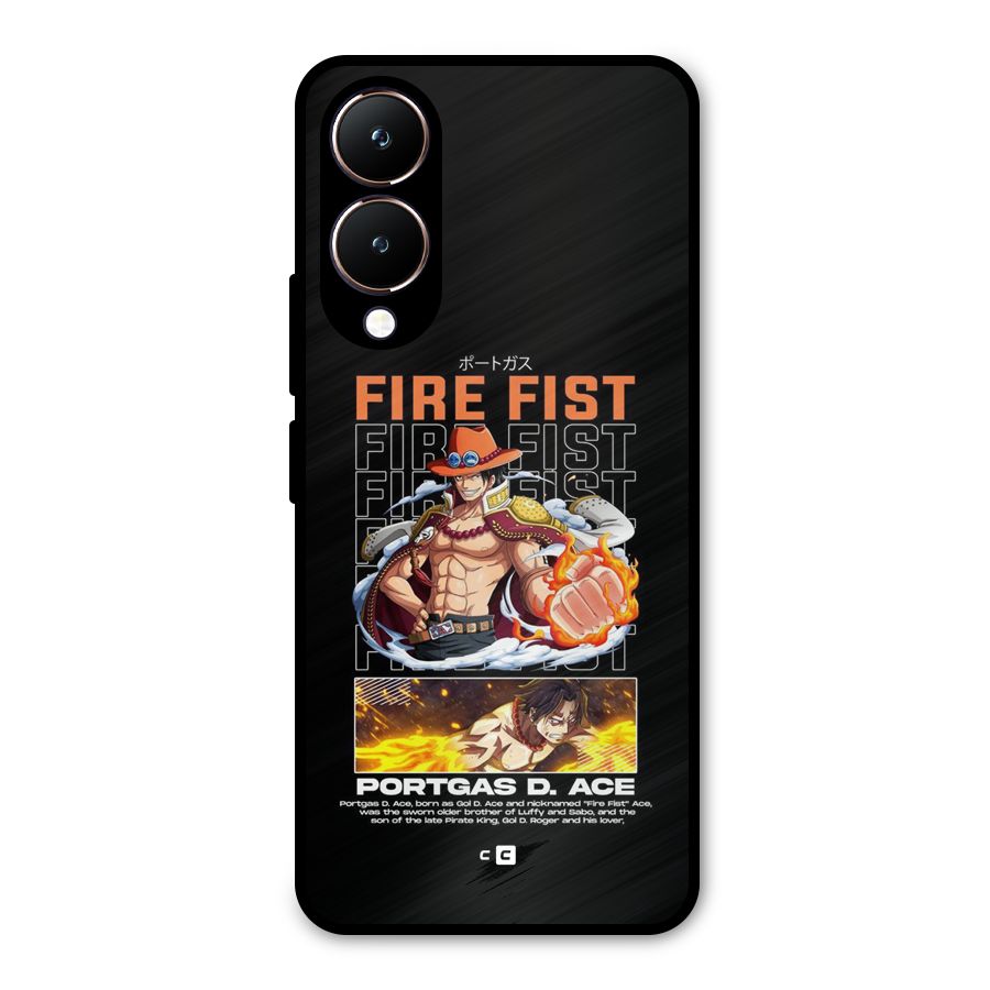 Fire Fist Ace Metal Back Case for Vivo Y28