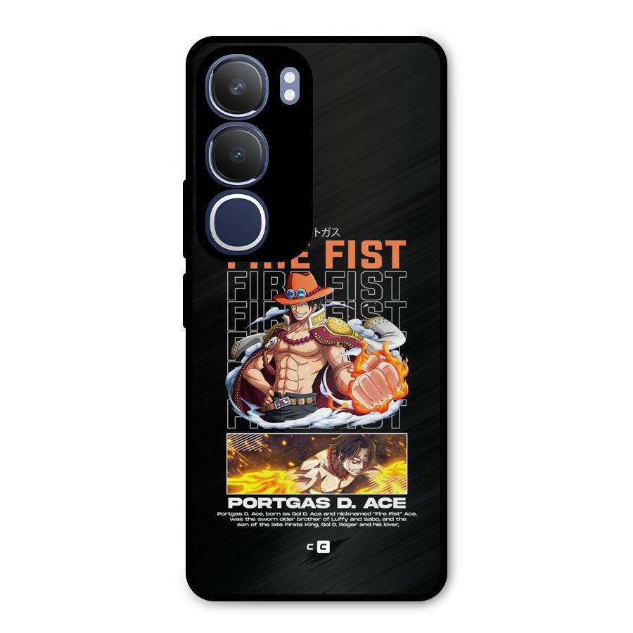 Fire Fist Ace Metal Back Case for Vivo Y29