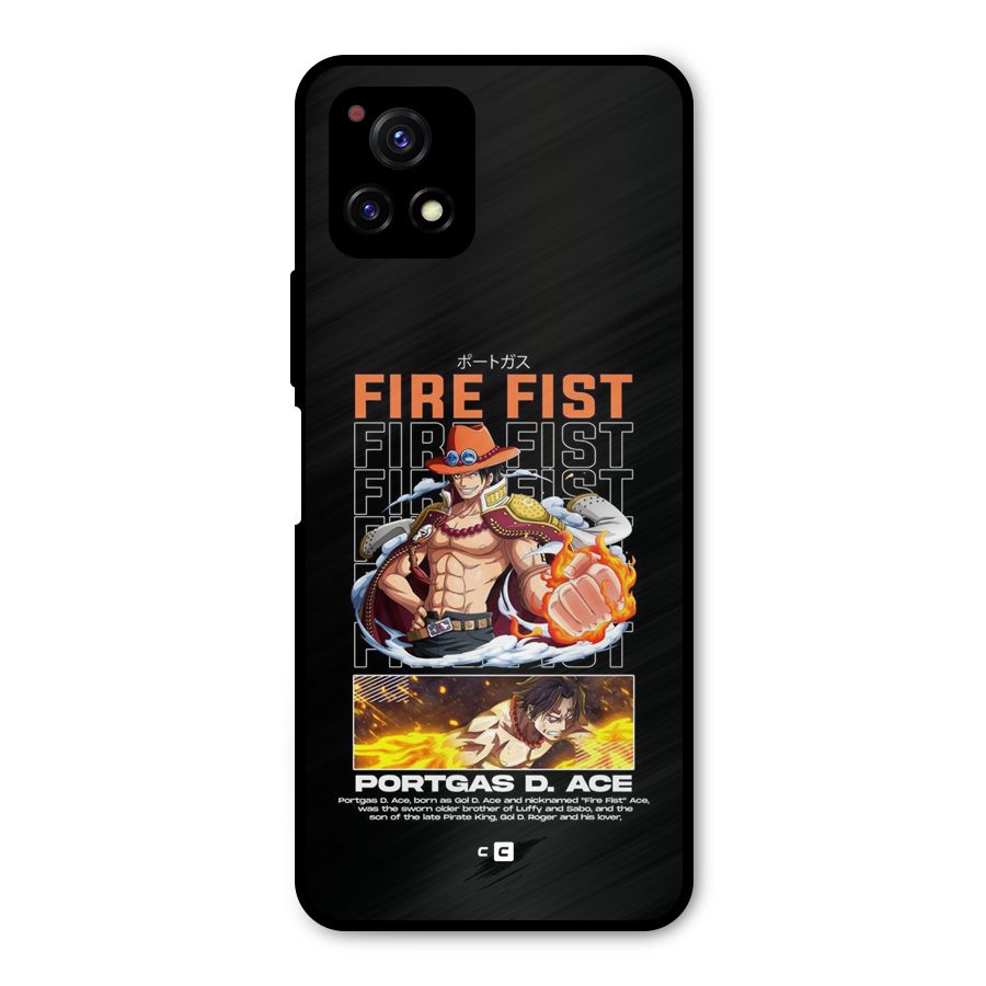 Fire Fist Ace Metal Back Case for Vivo Y72 5G