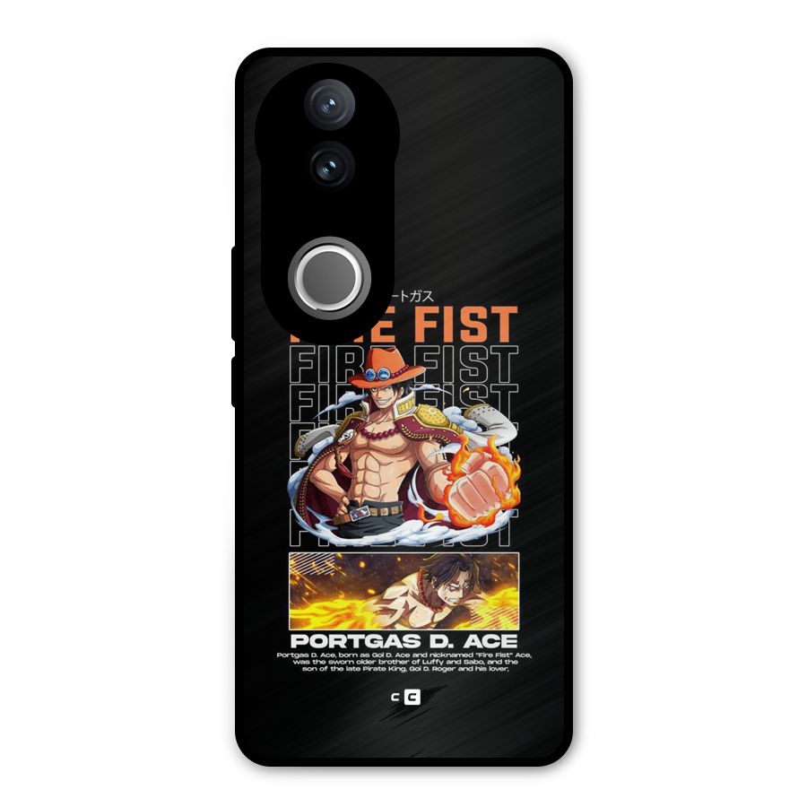 Fire Fist Ace Metal Back Case for iQOO Z10R