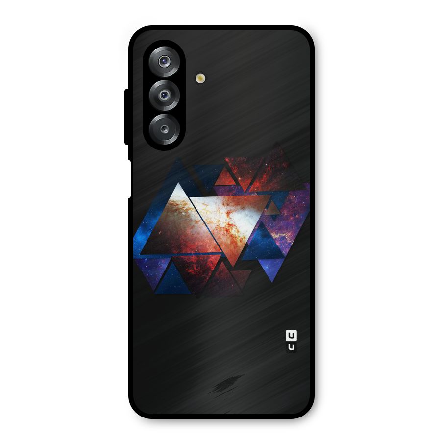 Fire Galaxy Triangles Metal Back Case for Galaxy A26