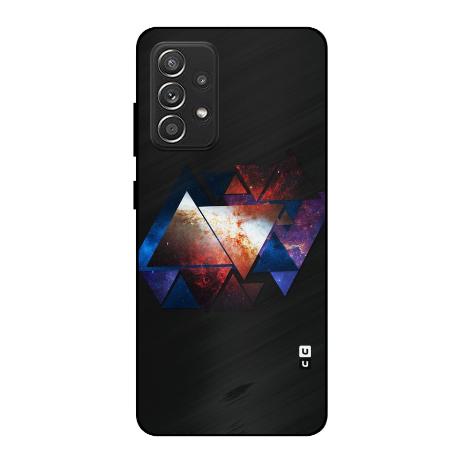 Fire Galaxy Triangles Metal Back Case for Galaxy A52s 5G