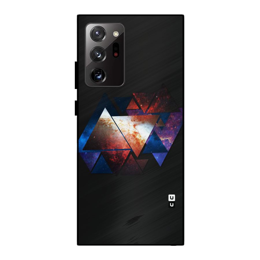 Fire Galaxy Triangles Metal Back Case for Galaxy Note 20 Ultra 5G