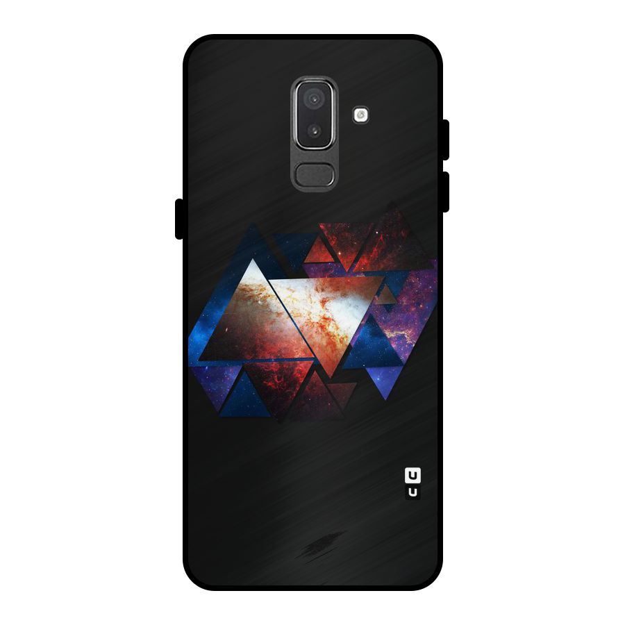 Fire Galaxy Triangles Metal Back Case for Galaxy On8 (2018)