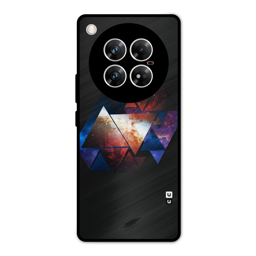 Fire Galaxy Triangles Metal Back Case for Infinix Zero 40 5G