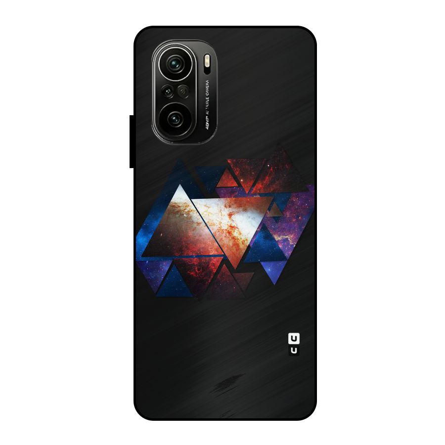Fire Galaxy Triangles Metal Back Case for Mi 11x