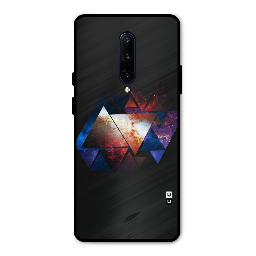 Fire Galaxy Triangles Metal Back Case for OnePlus 7 Pro