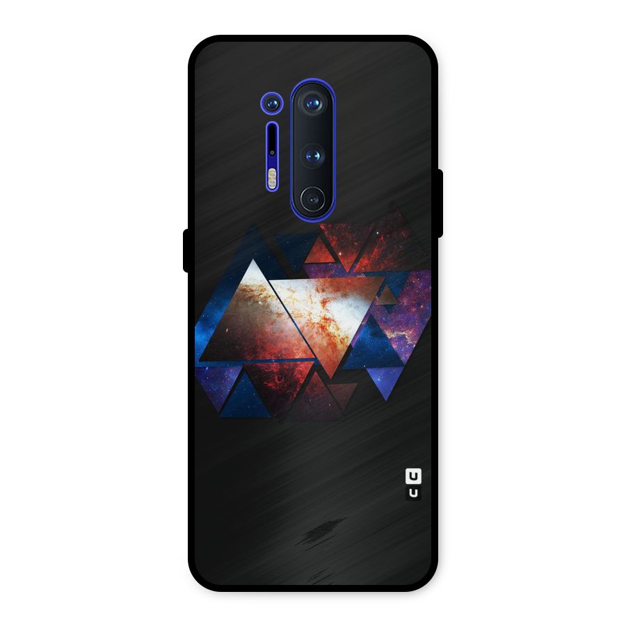 Fire Galaxy Triangles Metal Back Case for OnePlus 8 Pro