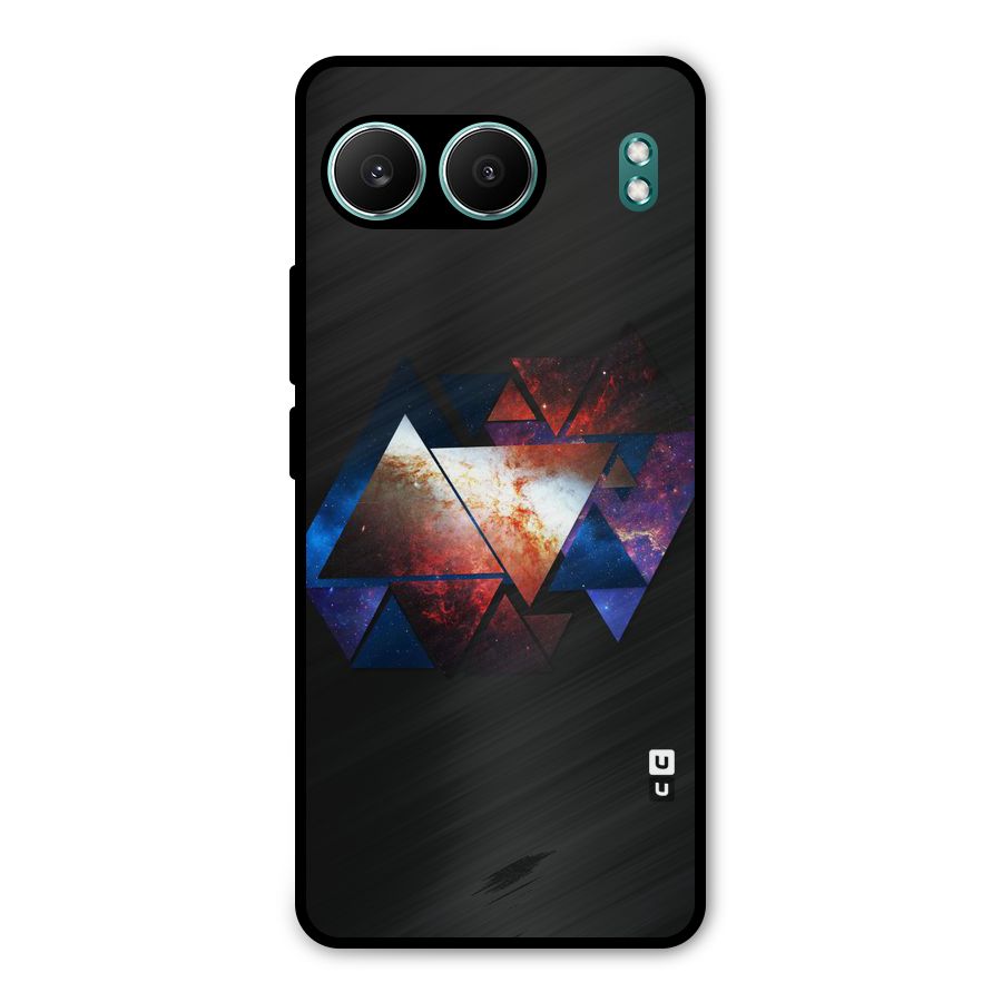Fire Galaxy Triangles Metal Back Case for OnePlus Nord 4