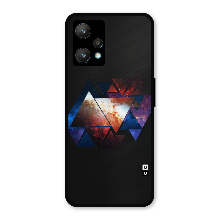 Fire Galaxy Triangles Metal Back Case for Realme 9 Pro Plus 5G