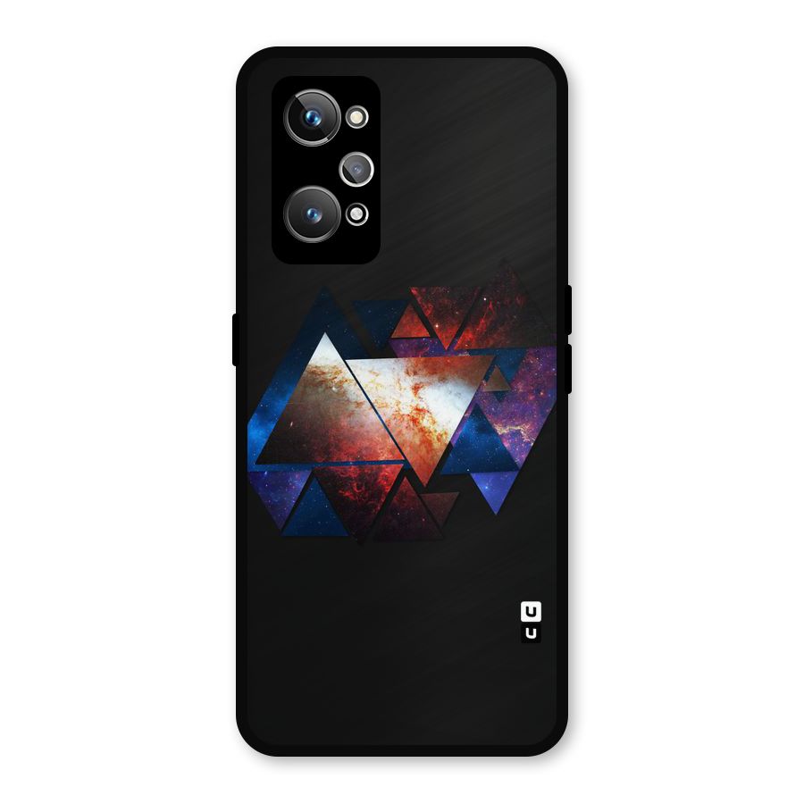 Fire Galaxy Triangles Metal Back Case for Realme GT 2