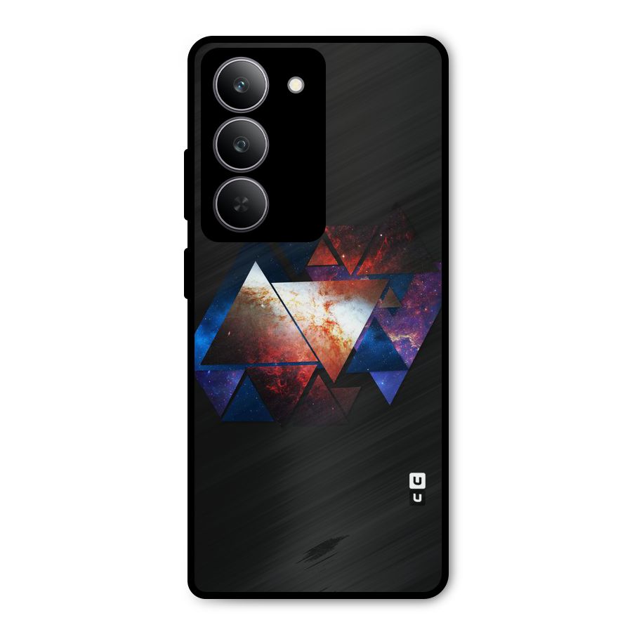 Fire Galaxy Triangles Metal Back Case for Realme P3x