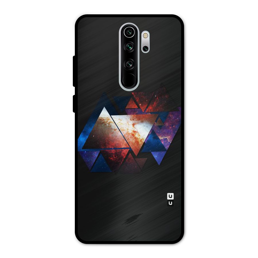 Fire Galaxy Triangles Metal Back Case for Redmi Note 8 Pro