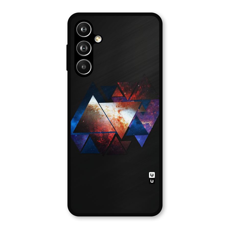 Fire Galaxy Triangles Metal Back Case for Samsung Galaxy M54