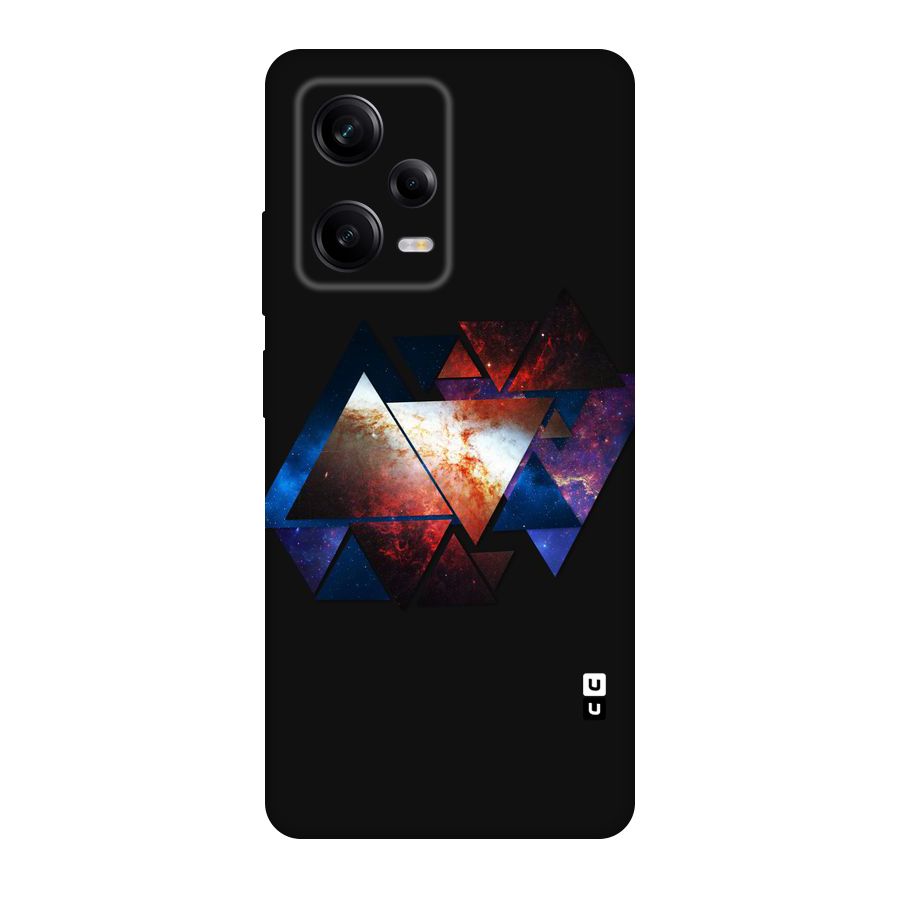 Fire Galaxy Triangles Original Polycarbonate Back Case for Redmi Note 12 Pro