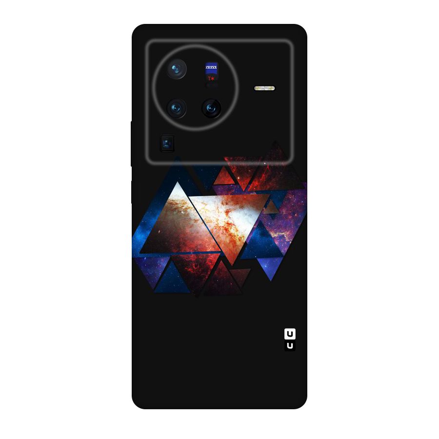 Fire Galaxy Triangles Original Polycarbonate Back Case for Vivo X80
