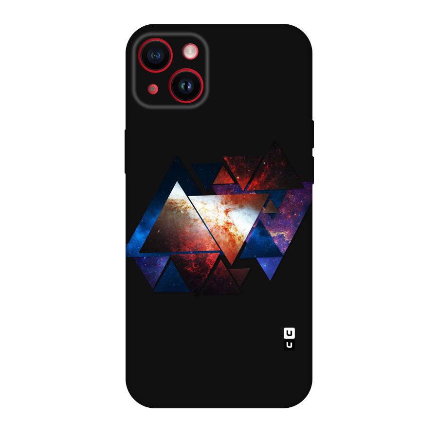 Fire Galaxy Triangles Original Polycarbonate Back Case for iPhone 14 Plus