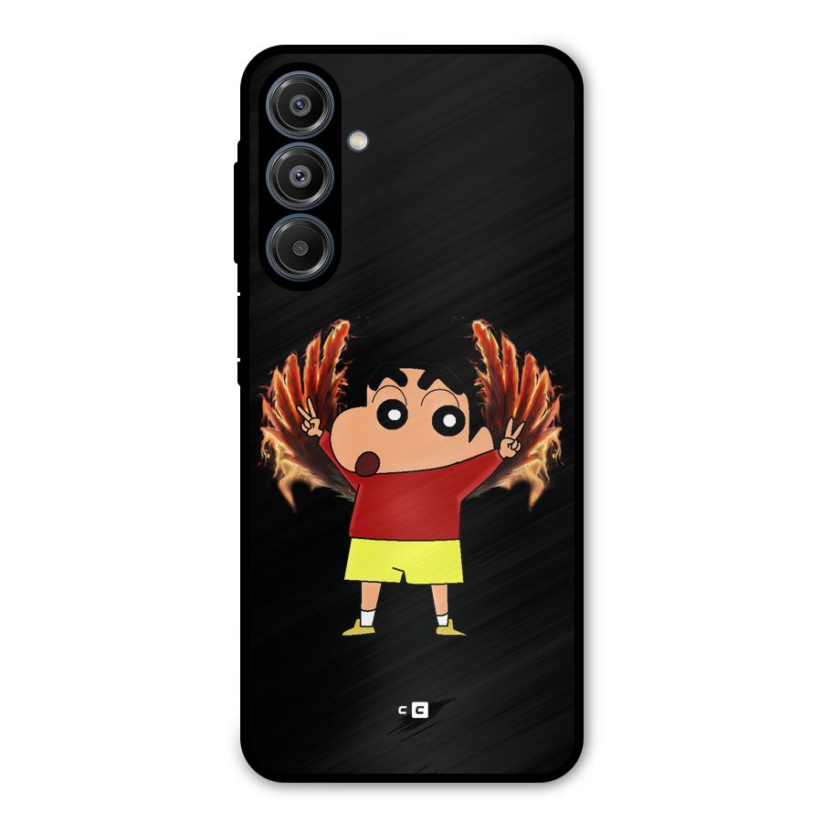Fire Shinchan Metal Back Case for Galaxy A16 5G