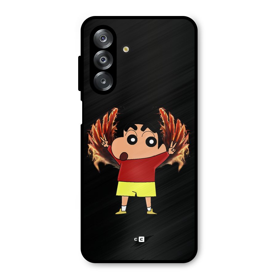 Fire Shinchan Metal Back Case for Galaxy A26