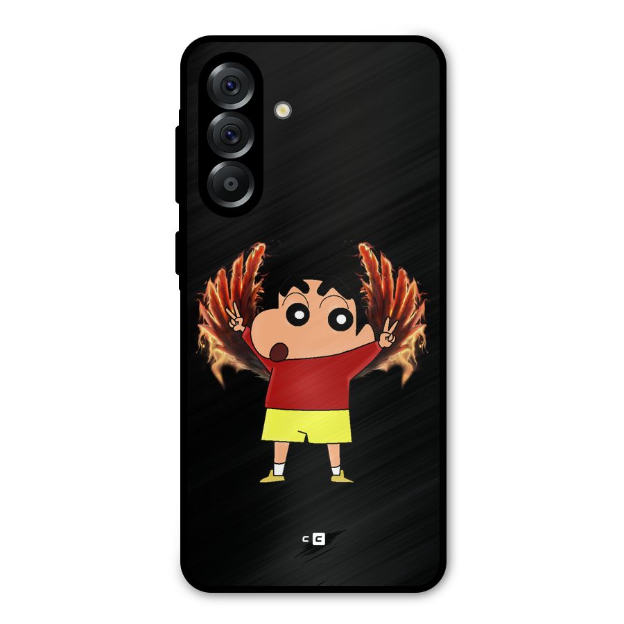 Fire Shinchan Metal Back Case for Galaxy A56