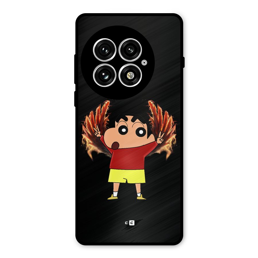Fire Shinchan Metal Back Case for OnePlus 13