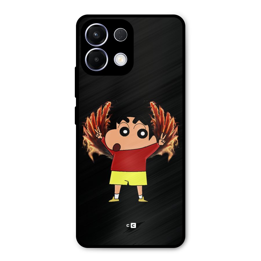 Fire Shinchan Metal Back Case for Oppo K13