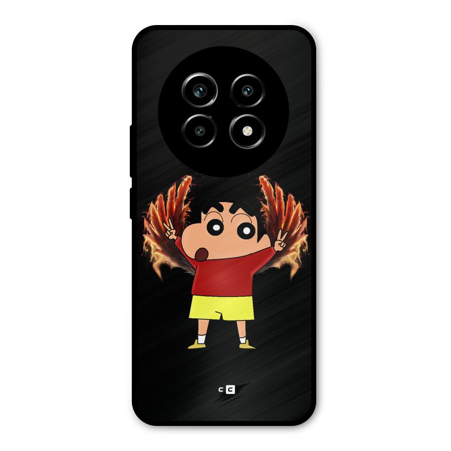 Fire Shinchan Metal Back Case for Realme 14 Pro Lite