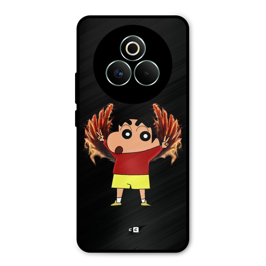 Fire Shinchan Metal Back Case for Realme P3 Pro
