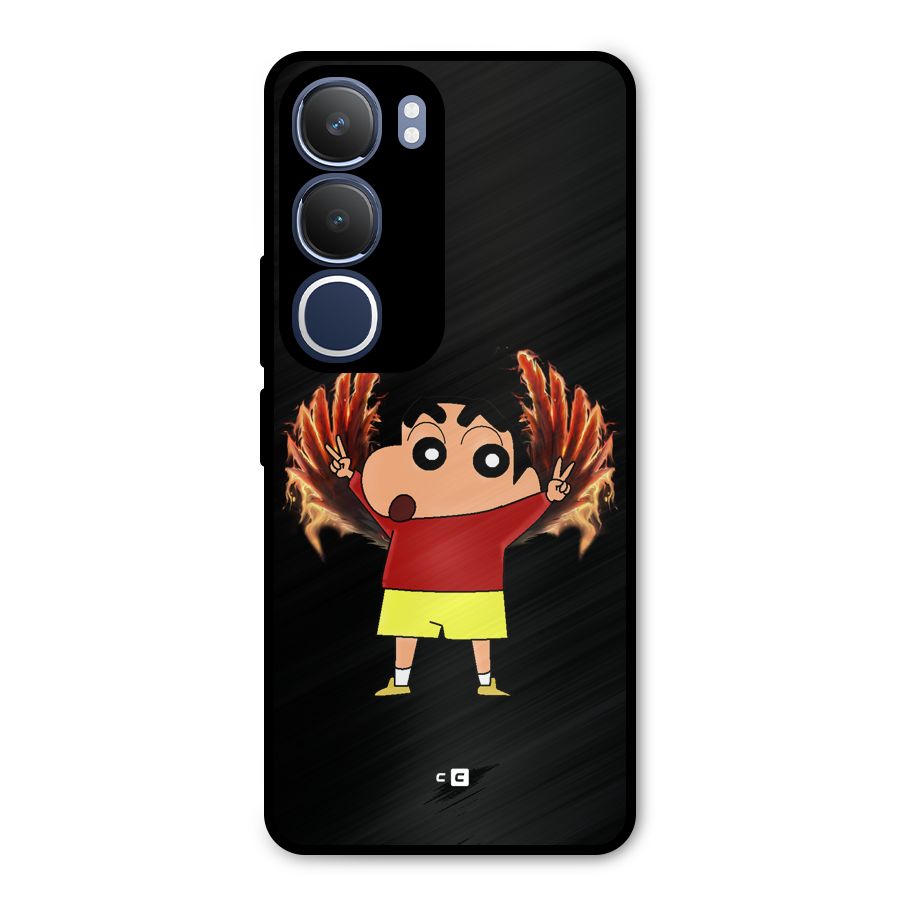 Fire Shinchan Metal Back Case for Vivo Y29