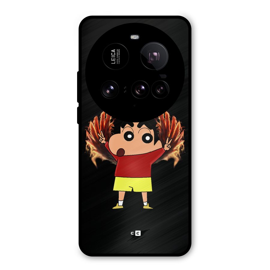Fire Shinchan Metal Back Case for Xiaomi 15 Ultra