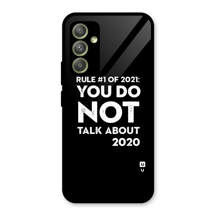 First Rule of 2021 Glass Back Case for Galaxy A54