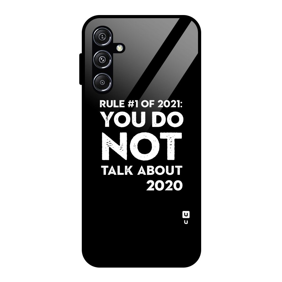 First Rule of 2021 Glass Back Case for Galaxy M34 5G