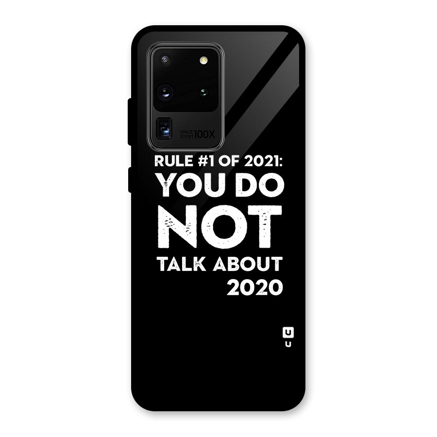 First Rule of 2021 Glass Back Case for Galaxy S20 Ultra
