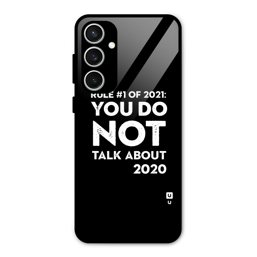 First Rule of 2021 Glass Back Case for Galaxy S23 FE