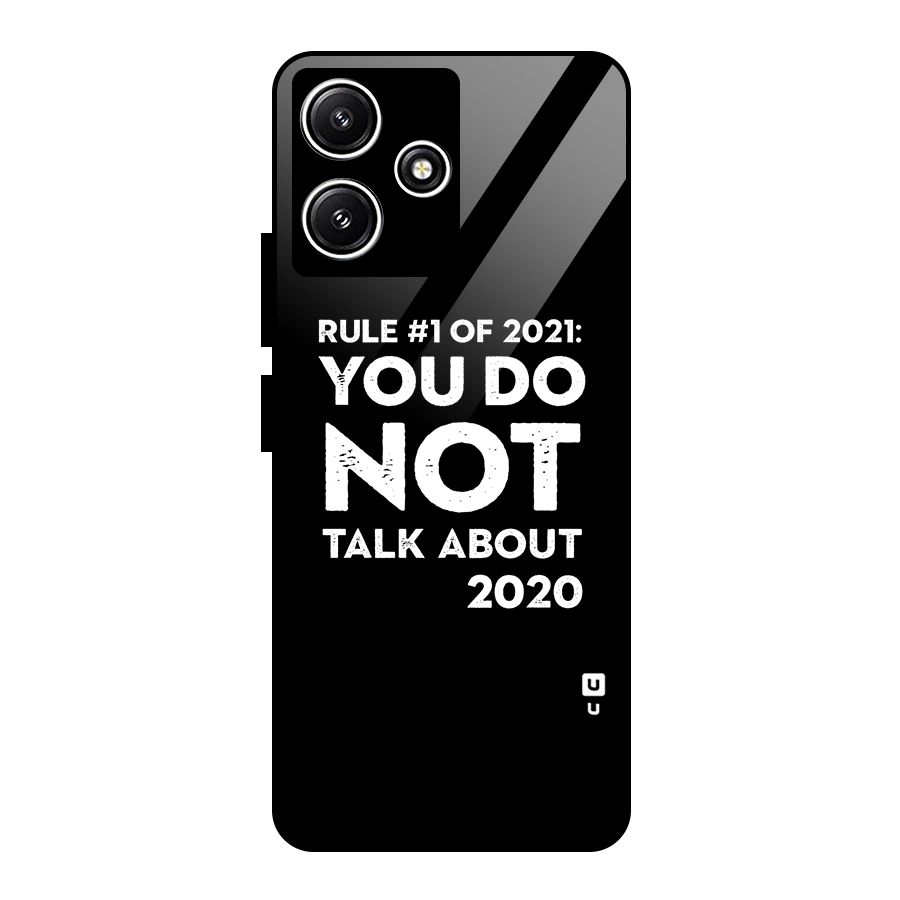 First Rule of 2021 Glass Back Case for Poco M6 Pro