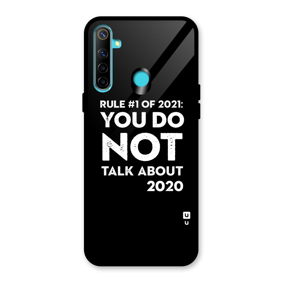 First Rule of 2021 Glass Back Case for Realme 5i