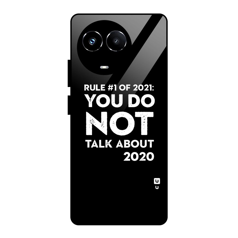 First Rule of 2021 Glass Back Case for Realme Narzo 60X