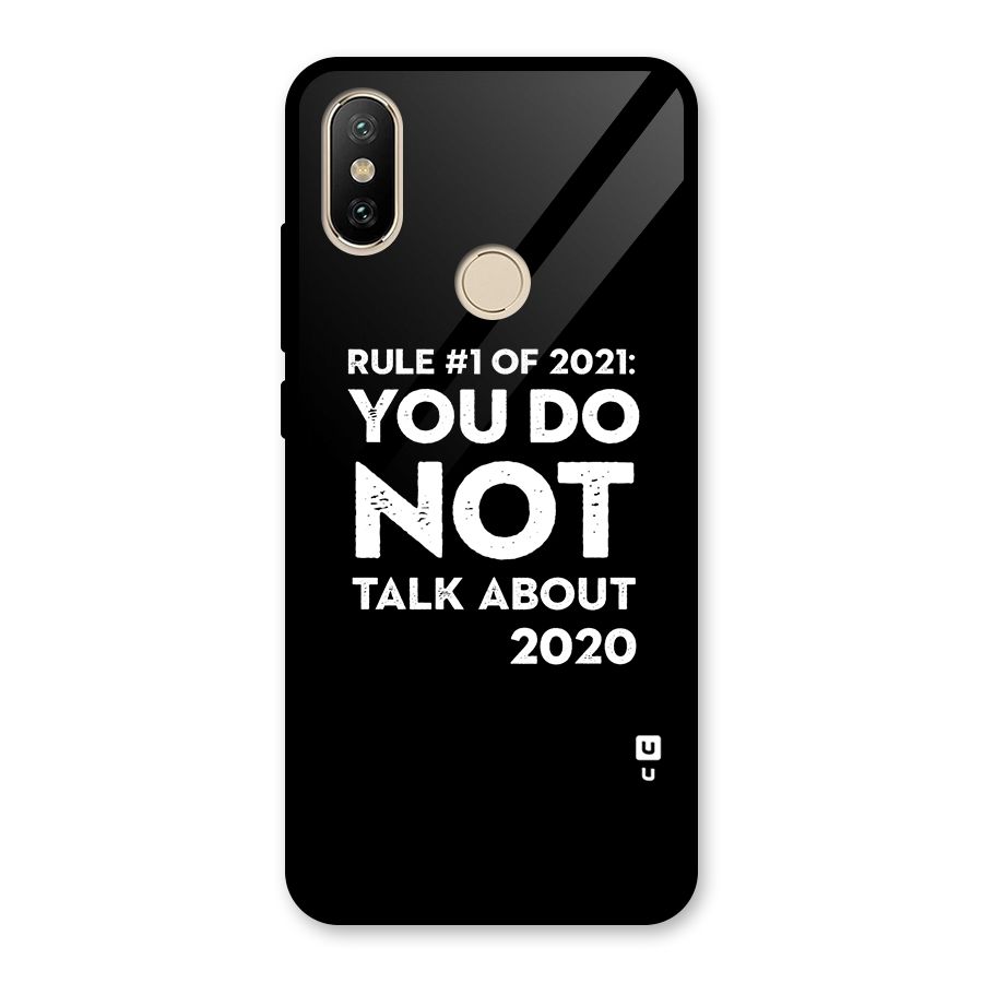 First Rule of 2021 Glass Back Case for Redmi A2